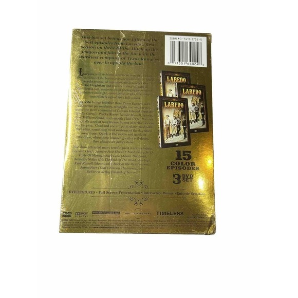 Laredo: Season 1 - Part 2 (DVD, 3-Disc Set) - Picture 2 of 4